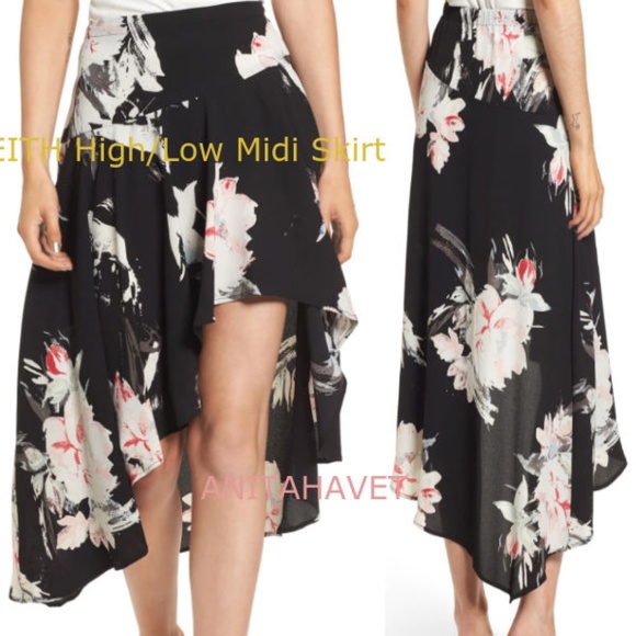 LEITH High/Low Midi Skirt Size XL - Picture 3 of 3